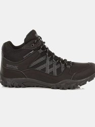  Mens Edgepoint Mid Waterproof Hiking Shoes - Black/Granite