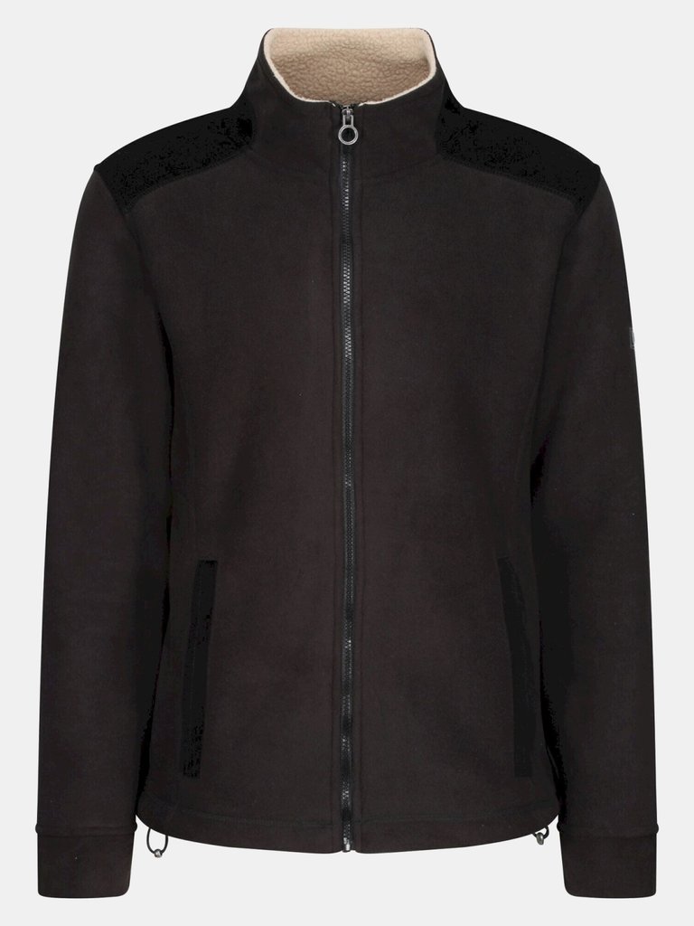 Mens Faversham Full Zip Fleece Jacket - Black - Black