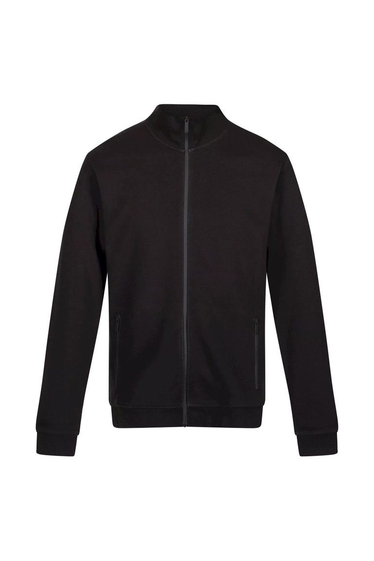 Mens Felton Sustainable Full Zip Fleece Jacket - Black