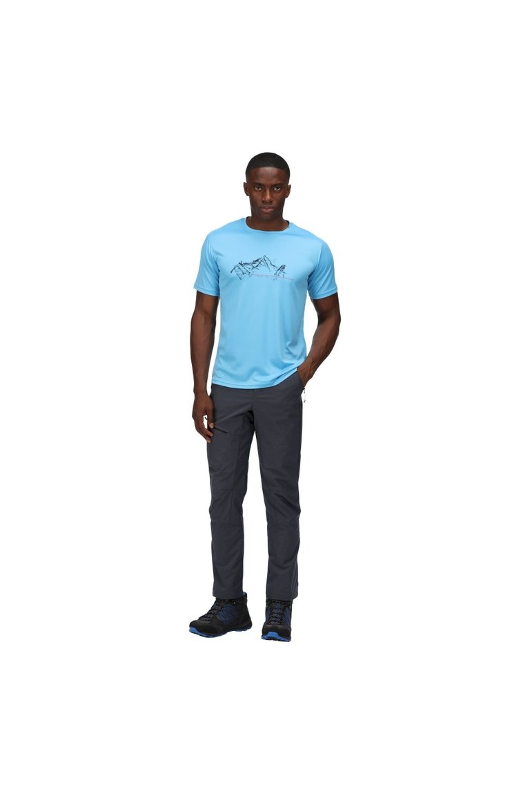 Mens Fingal VI Mountain T-Shirt  - Sky Blue