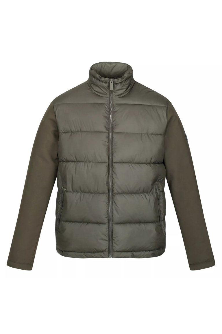 Mens Firmilien Lightweight Puffer Jacket - Dark Khaki - Dark Khaki