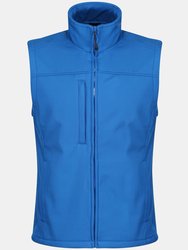 Mens Flux Softshell Bodywarmer / Water Repellent Sleeveless Jacket - Oxford Blue