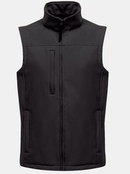 Mens Flux Softshell Vest Jacket - All Black - All Black