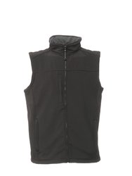 Mens Flux Softshell Vest Jacket - Black/Seal Gray - Black/Seal Gray