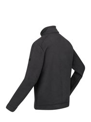 Mens Garrian II Full Zip Fleece Jacket - Ash/Black