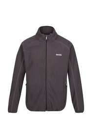 Mens Hadfield Full Zip Fleece Jacket - Dark Grey - Dark Grey