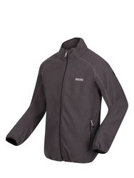 Mens Hadfield Full Zip Fleece Jacket - Dark Grey