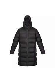 Men's Hallin Long Length Padded Jacket - Black - Black