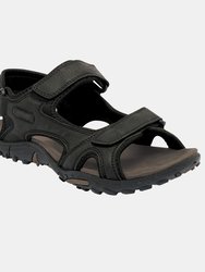 Mens Haris Sandals - Black - Black