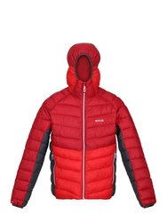 Mens Harrock Puffer Jacket - Dark Red/Chinese Red - Dark Red/Chinese Red