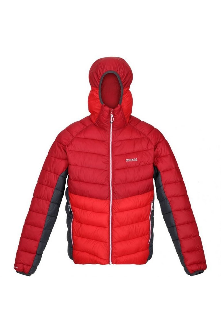 Mens Harrock Puffer Jacket - Dark Red/Chinese Red - Dark Red/Chinese Red