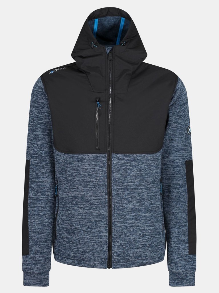 Mens Heist Jacket - Blue Wing Marl/Black - Blue Wing Marl/Black