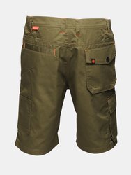 Mens Heroic Cargo Shorts - Dark Khaki