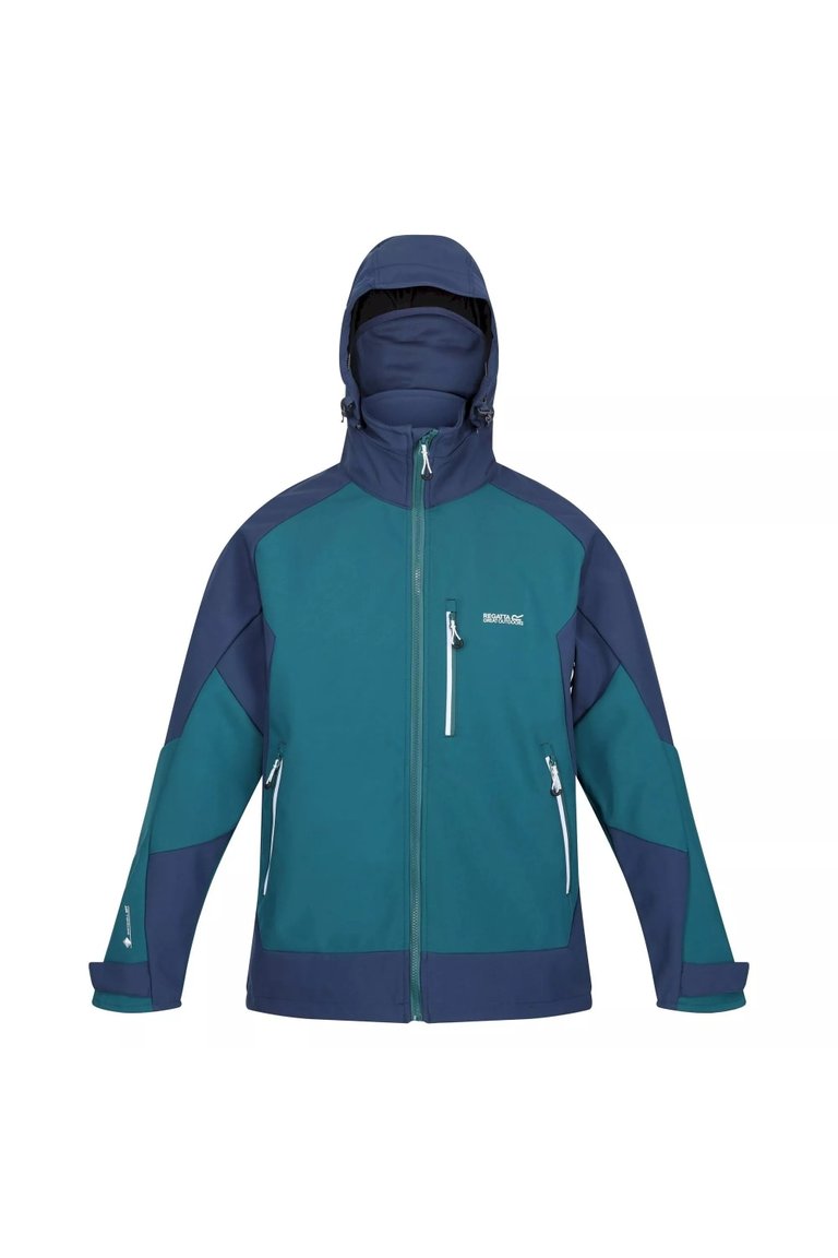 Mens Hewitts VII Soft Shell Jacket - Pacific Green/Admiral Blue - Pacific Green/Admiral Blue