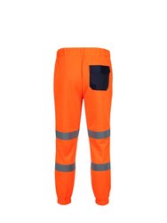 Mens Hi-Vis Bottoms - Orange/Navy