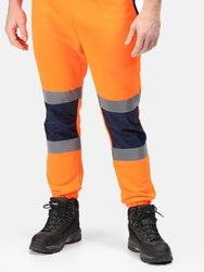 Mens Hi-Vis Bottoms - Orange/Navy - Orange/Navy