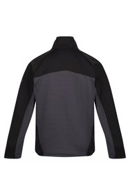 Mens Highton III Full Zip Fleece Jacket - Dark Grey/Black