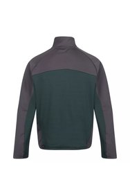 Mens Highton III Full Zip Fleece Jacket - Green Gables/Dark Grey