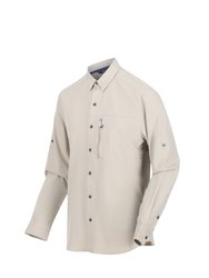 Mens Highton Long-Sleeved Shirt - Parchment