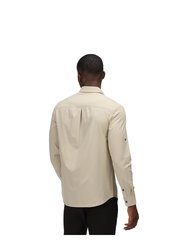 Mens Highton Long-Sleeved Shirt - Parchment