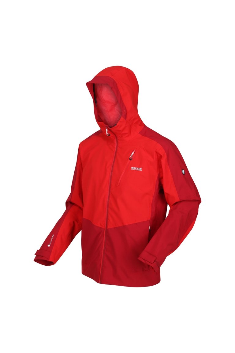 Mens Highton Stretch II Waterproof Jacket - Chinese Red/Dark Red