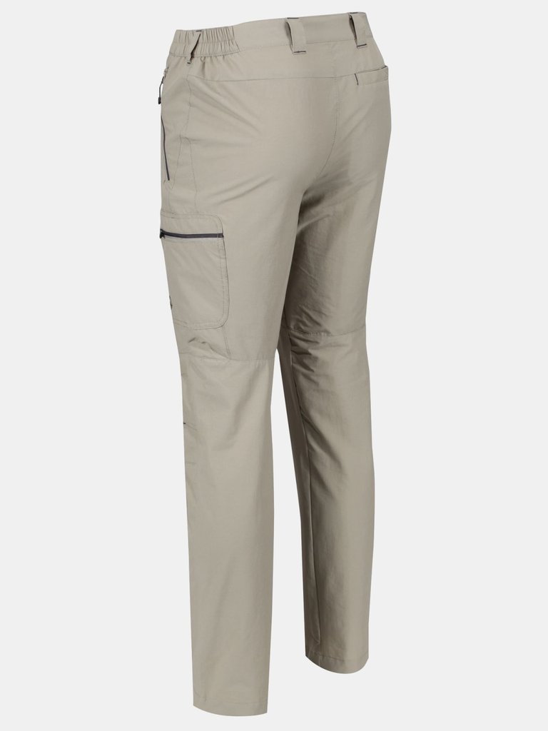 Mens Highton Zip Off Walking Pants - Parchment White