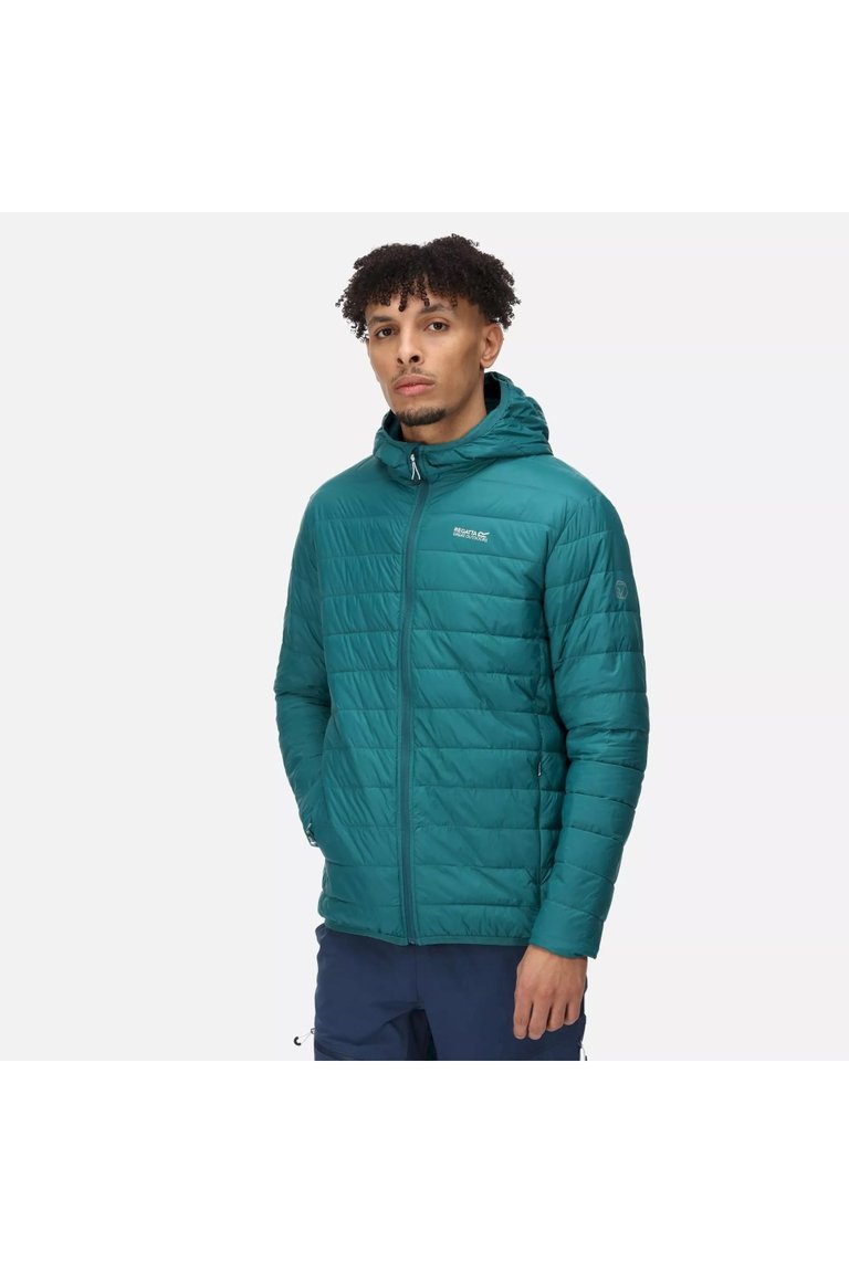 Mens Hillpack Hooded Lightweight Jacket - Pacific Green - Pacific Green