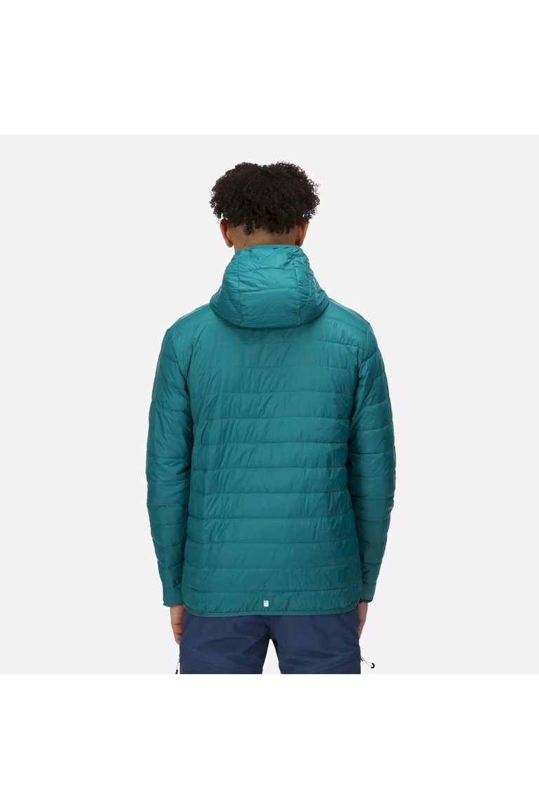 Mens Hillpack Hooded Lightweight Jacket - Pacific Green