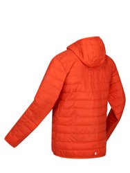 Mens Hillpack Hooded Lightweight Jacket - Rusty Orange