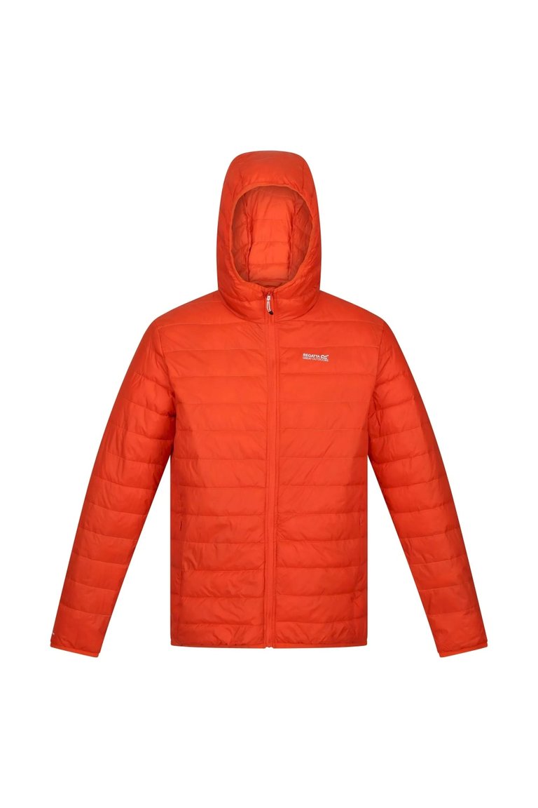 Mens Hillpack Hooded Lightweight Jacket - Rusty Orange - Rusty Orange