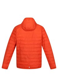 Mens Hillpack Hooded Lightweight Jacket - Rusty Orange