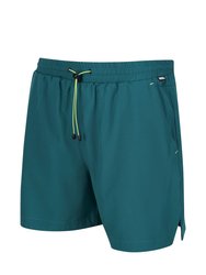 Men's Hilston 2 in 1 Shorts - Pacific Green