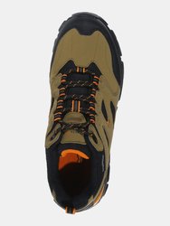 Mens Holcombe IEP Low Hiking Boots - Gold Sand/Flame Orange