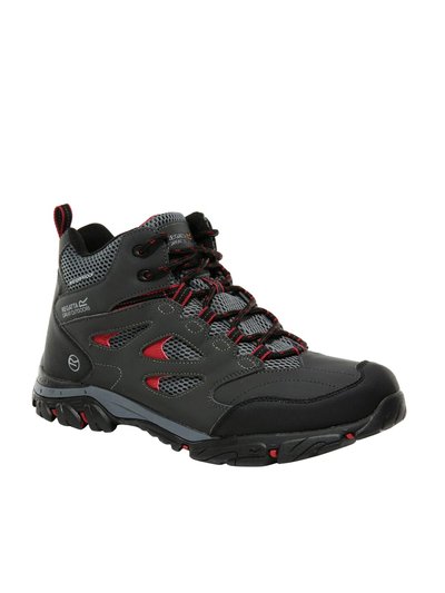 Regatta Mens Holcombe IEP Mid Hiking Boots - Ash/Rio Red product