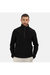 Mens Honestly Made Recycled Half Zip Fleece - Black