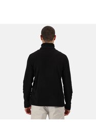 Mens Honestly Made Recycled Half Zip Fleece - Black