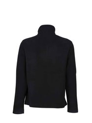 Mens Honestly Made Recycled Half Zip Fleece - Black