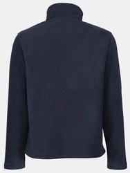 Mens Honestly Made Recycled Half Zip Fleece - Navy