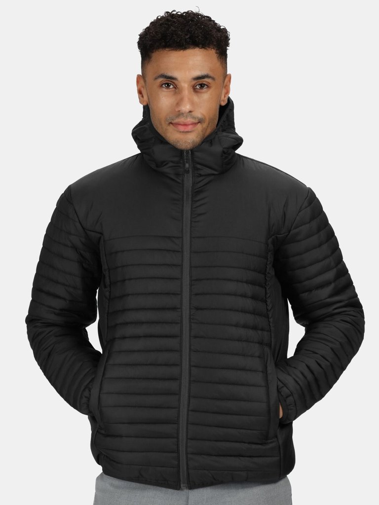 Mens Honestly Made Recycled Thermal Padded Jacket - Black