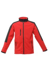 Mens Hydroforce 3-layer Membrane Waterproof Breathable Softshell Jacket - Classic Red/Black - Classic Red/Black