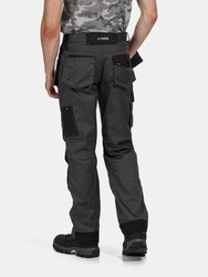 Mens Incursion Work Trousers - Iron/Black