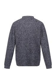 Mens Kaison Marl Knitted Half Zip Sweater