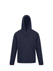 Mens Kassian Marl Fleece Hoodie - Navy/Black