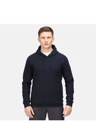 Mens Kassian Marl Fleece Hoodie - Navy/Black