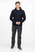 Mens Kassian Marl Fleece Hoodie - Navy/Black - Navy/Black