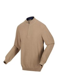 Mens Keaton Knitted Sweater - Gold Sand