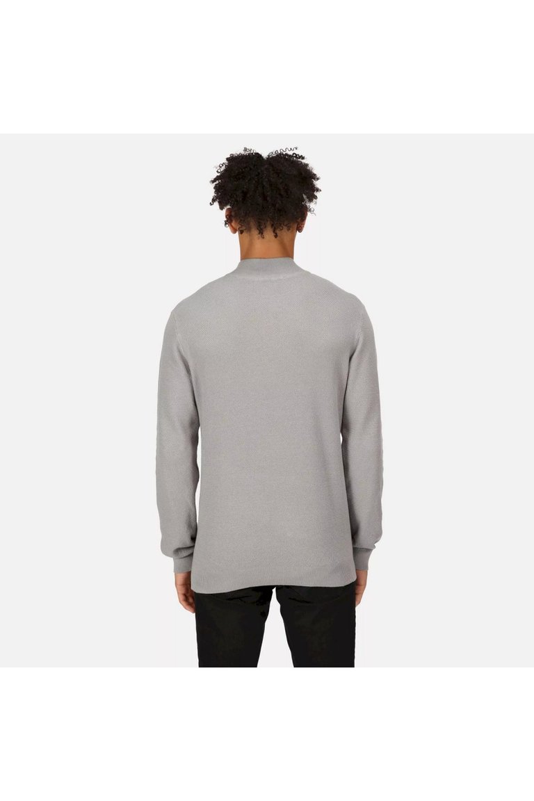 Mens Keaton Knitted Sweater - Storm Grey