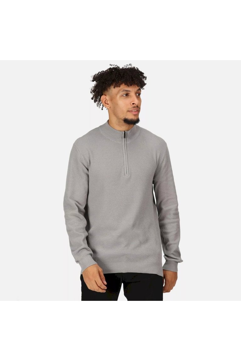 Mens Keaton Knitted Sweater - Storm Grey - Storm Grey