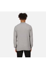 Mens Keaton Knitted Sweater - Storm Grey