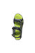 Mens Kota Drift Open Toe Sandals - Black/Bright Kiwi